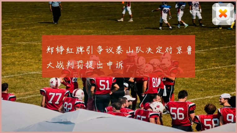 郑铮红牌引争议泰山队决定对京鲁大战判罚提出申诉